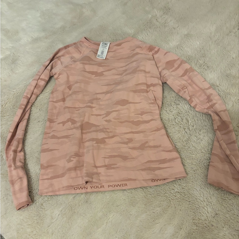 pink camo athleta long sleeve